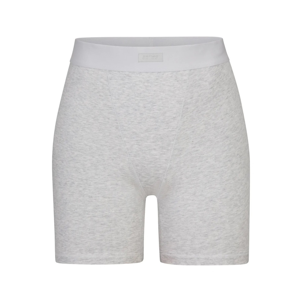 SKIMS UNISEX BOYFRIEND BOXER - light Heather grey - Large